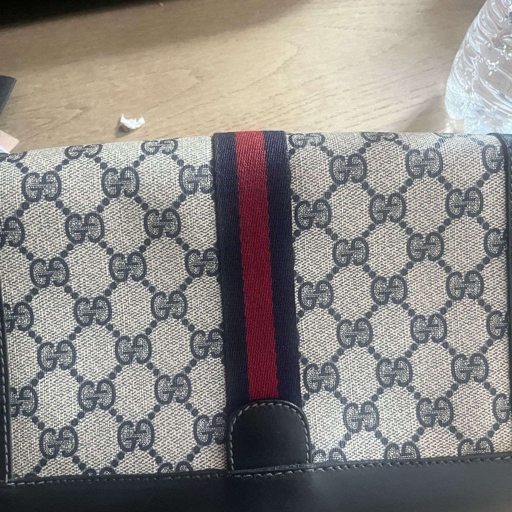 Gucci Beige and Black Clutch